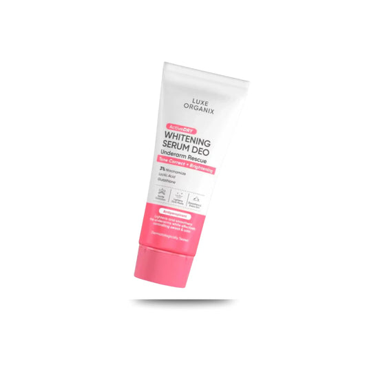 LUXE ORGANIX Active Dry Brightening Serum Deodorant Underarm Rescue (PINK) - Tone Correct+ Smooth & Firm Formula (50G)