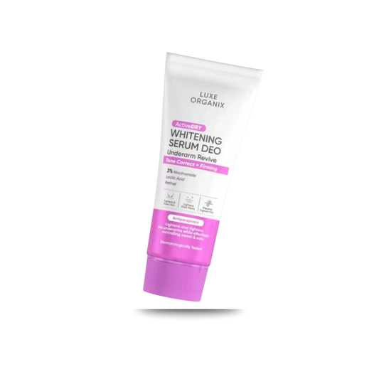 LUXE ORGANIX Active Dry Brightening Serum Deodorant Underarm Revive (PURPLE) - Niacinamide, Copper Peptide & Retinol – 50G