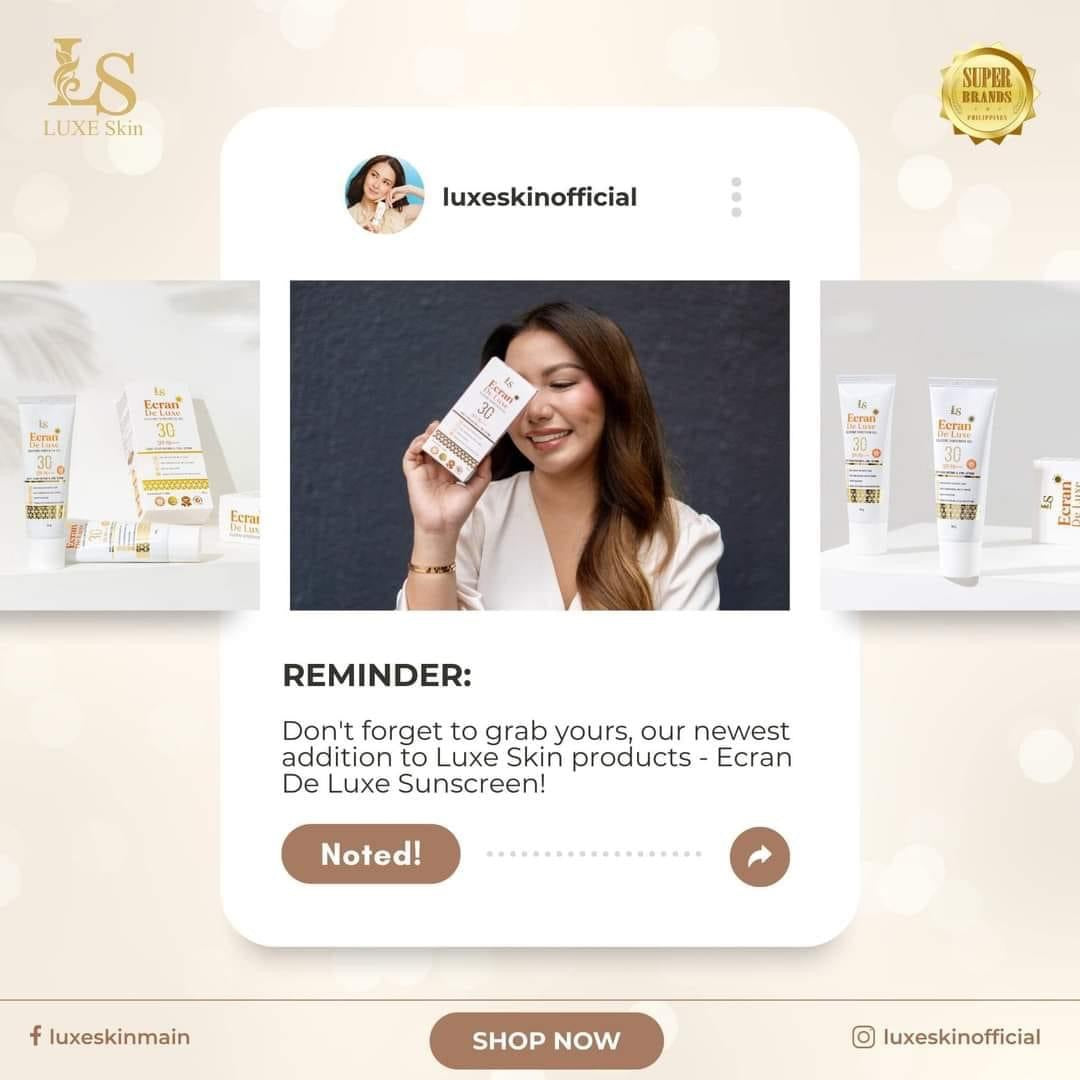 Luxe Skin Ecran De Luxe Sunscreen Gel (50grams)
