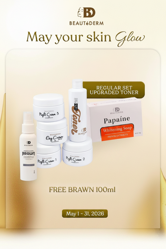 Regular Skincare SET with Upgraded Toner* with FREE Brawn 100ml