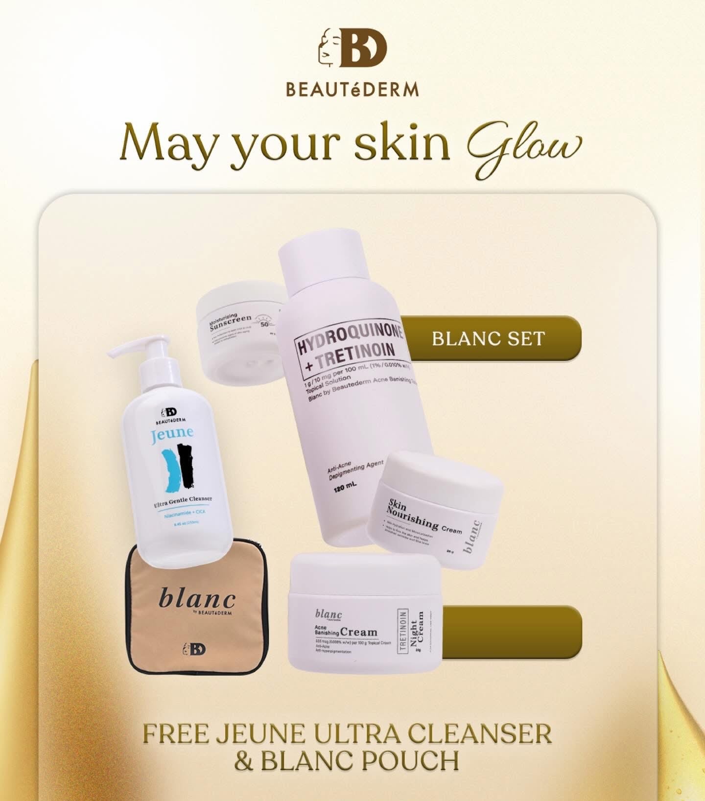 Blanc Regular Set with FREE Jeune Ultra Cleanser and Pouch
