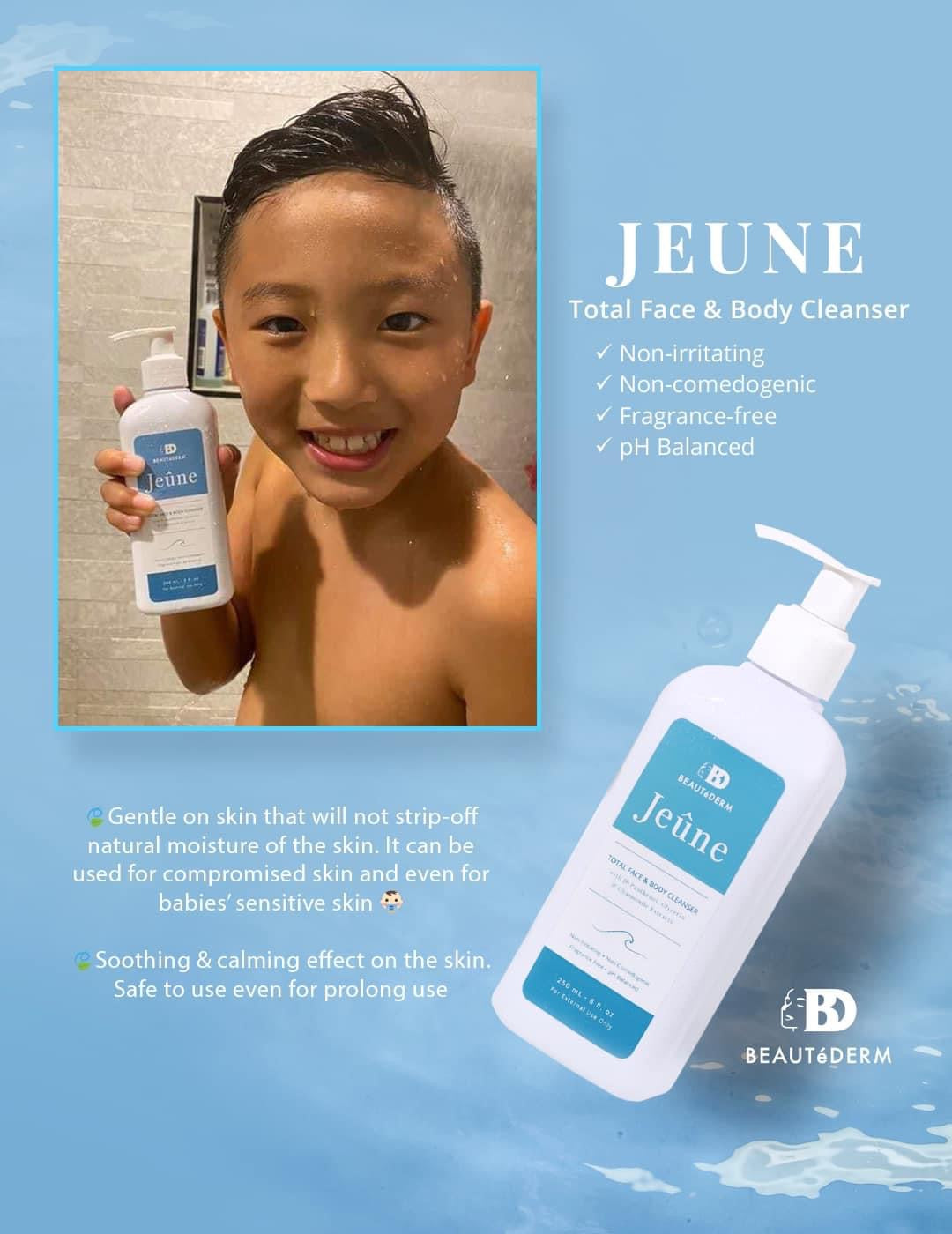 Jeune Total Face & Body Cleanser (100 ML OR 250 ML)