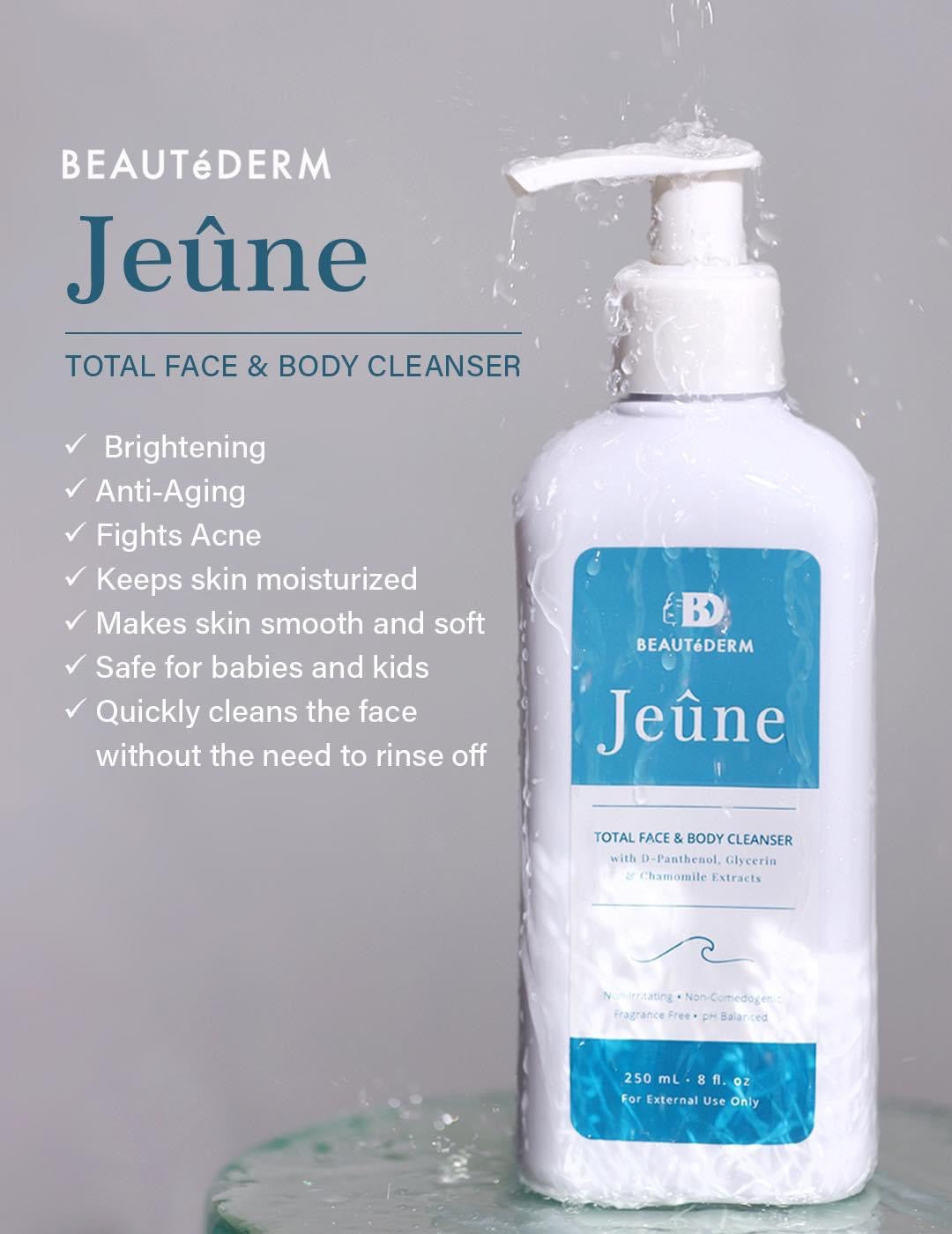 Jeune Total Face & Body Cleanser (100 ML OR 250 ML)