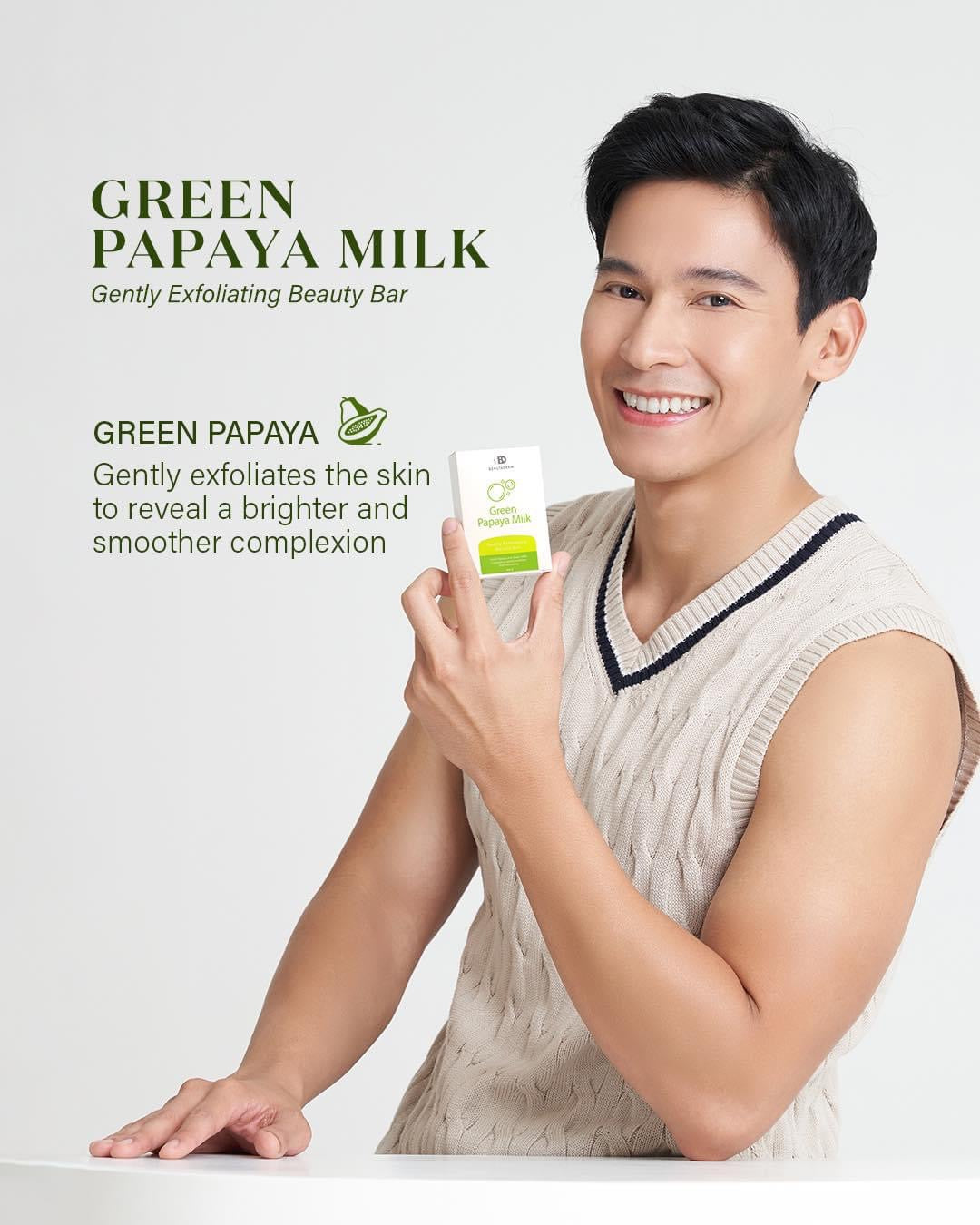 Green Papaya Milk Beauty Bar Soap 90grams