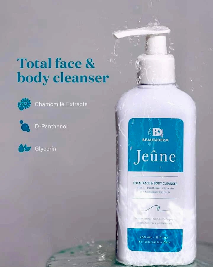 Jeune Total Face & Body Cleanser (100 ML OR 250 ML)