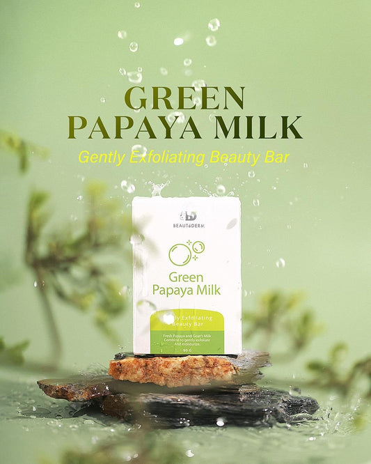 Green Papaya Milk Beauty Bar Soap 90grams