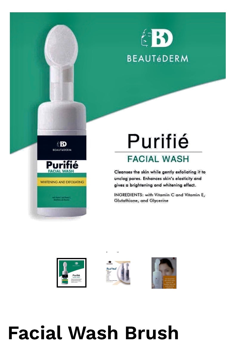Purifie Facial Wash (100 ml refill, 250 ml refill, 100 ml with brush)