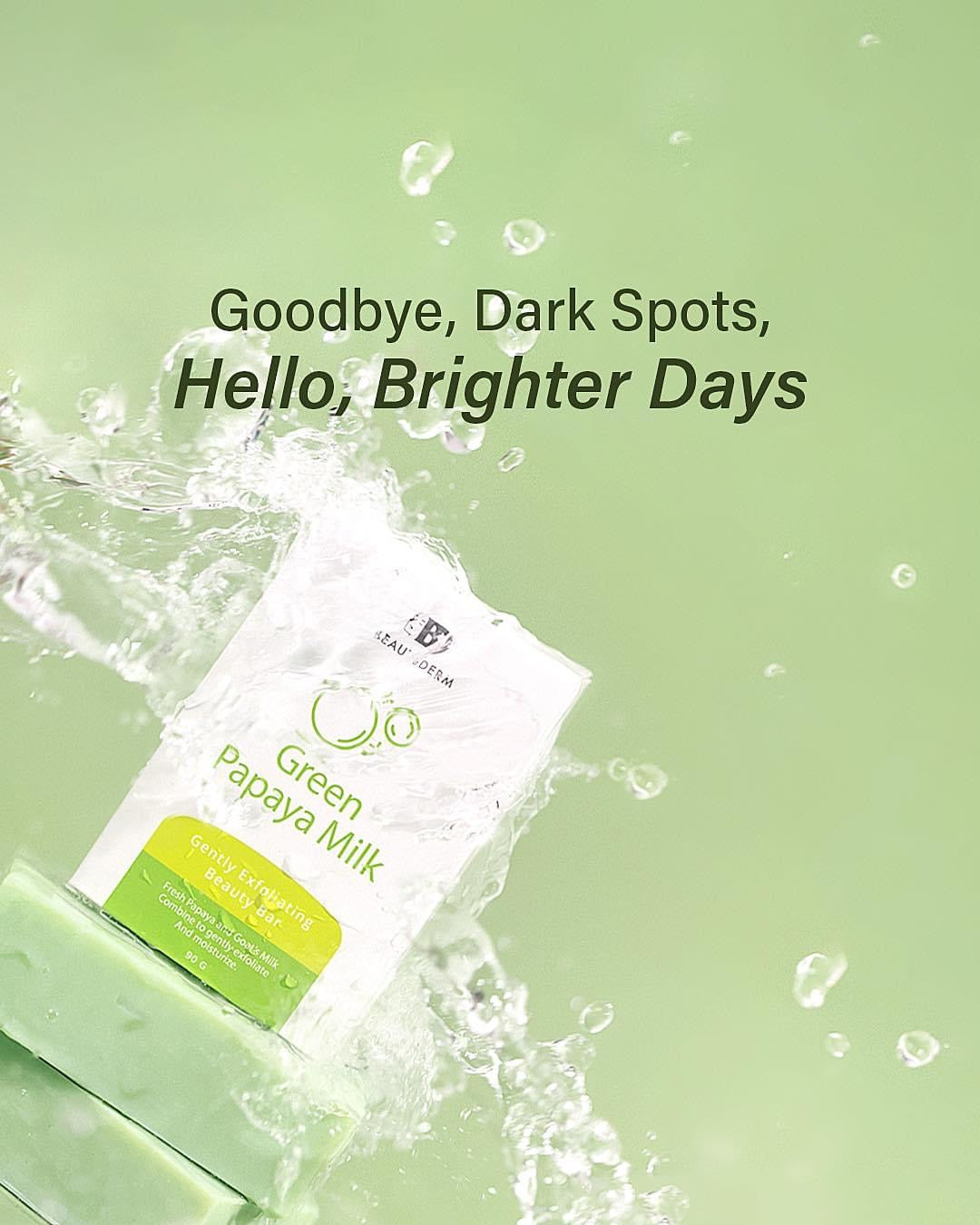Green Papaya Milk Beauty Bar Soap 90grams
