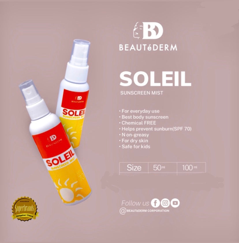 Soleil Sunscreen Mist (50ml OR 100ml)