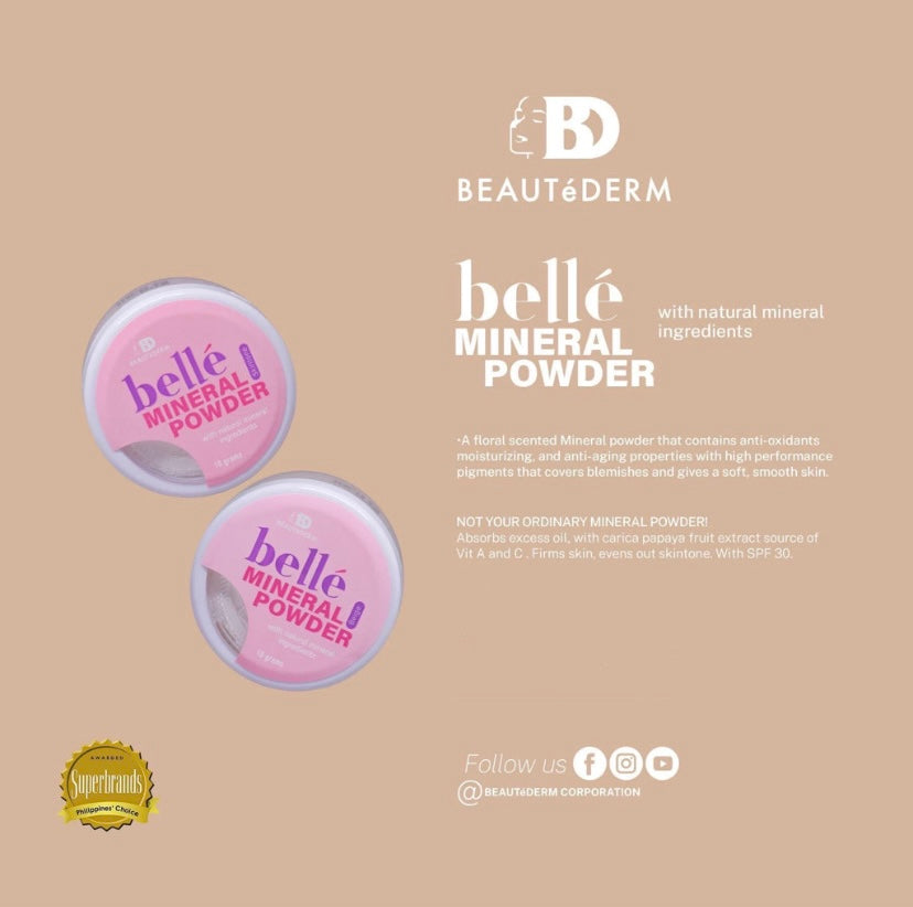 Belle Mineral Powder 10 grams  (Skintone or Beige)