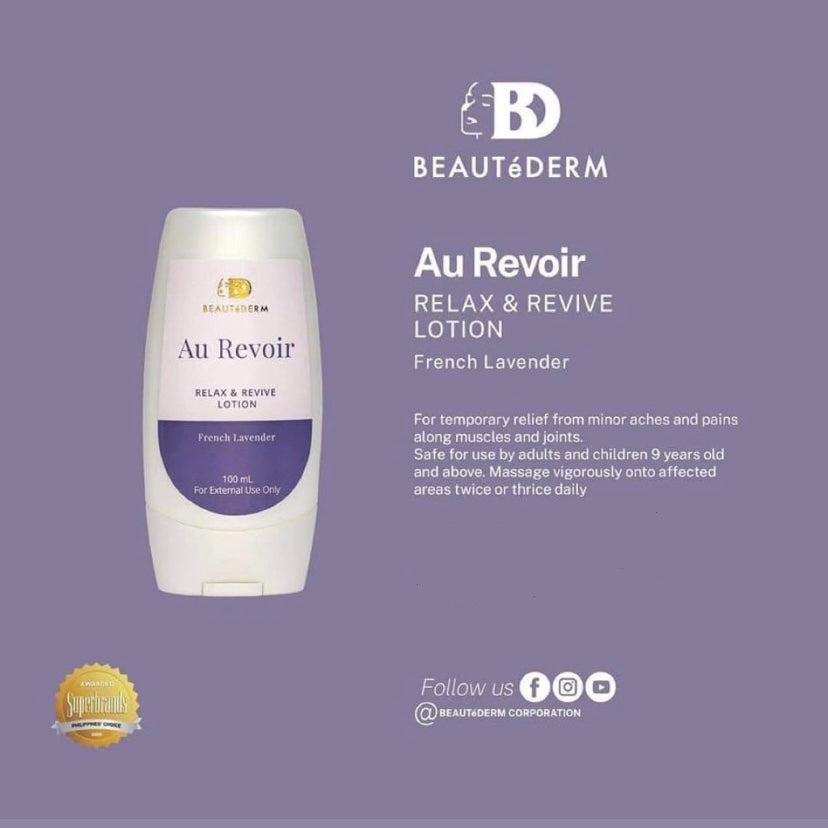 AU REVOIR RELAX AND REVIVE Lotion 100ml