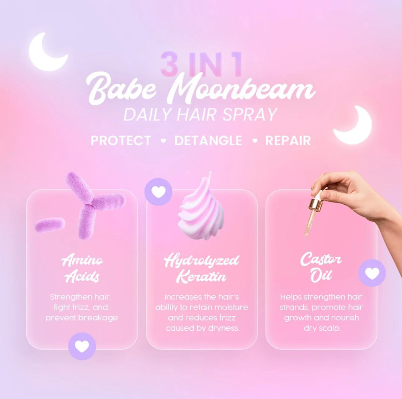 Babe Moonbeam Daily Hair Spray 60ml or 150ml