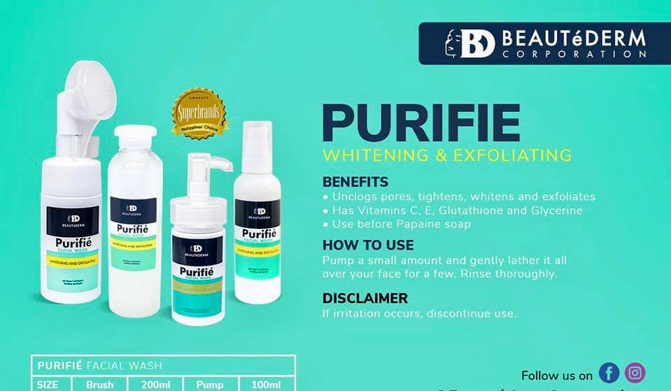 Purifie Facial Wash (100 ml refill, 250 ml refill, 100 ml with brush)