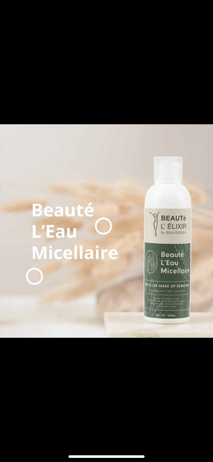 Beauté L’ Eau Micellaire Micellar Make Up Remover (100ml or 200 ml)