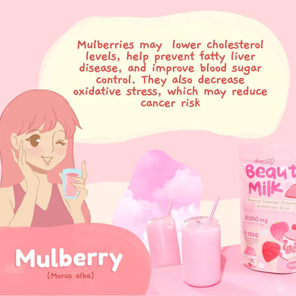 Dear Face Beauty Milk Premium Japanese Strawberry Drink